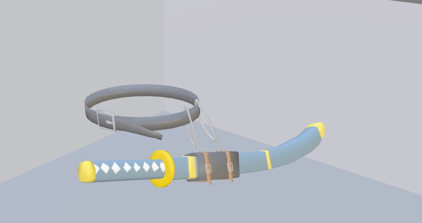 【VRChat】打刀(鞘,ベルト付き)【3Dモデル】