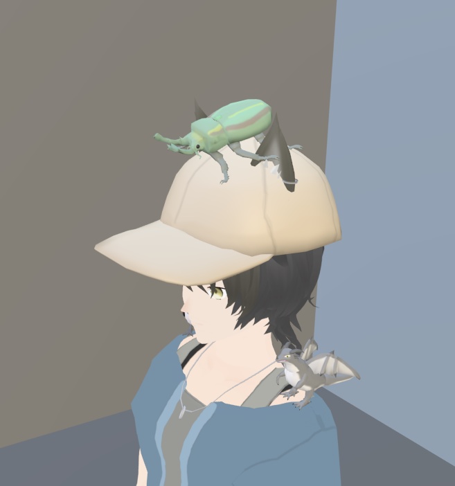【VRChat】ニジイロクワガタ【3Dモデル】