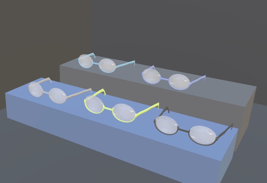 【VRChat】メガネ【3Dモデル】