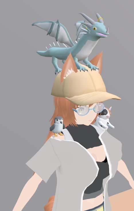 【VRChat】ドラゴン【3Dモデル】