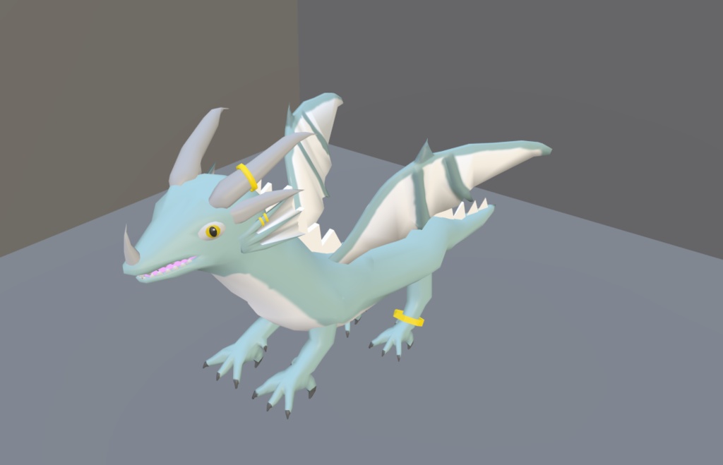 【VRChat】ドラゴン【3Dモデル】