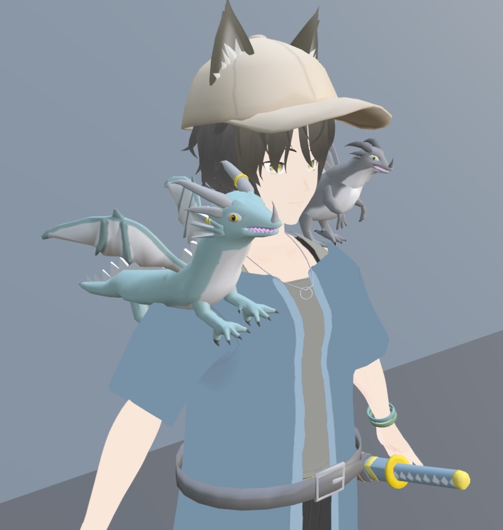 【VRChat】ドラゴン【3Dモデル】