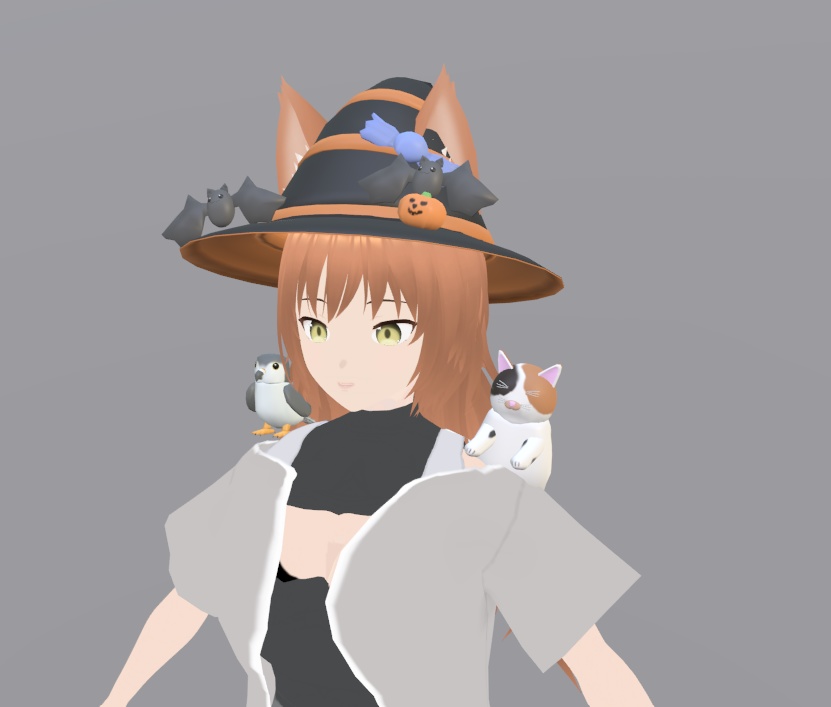 【VRChat】ハロウィン帽子【3Dモデル】