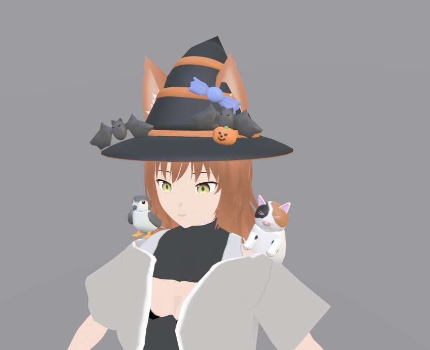 【VRChat】ハロウィン帽子【3Dモデル】
