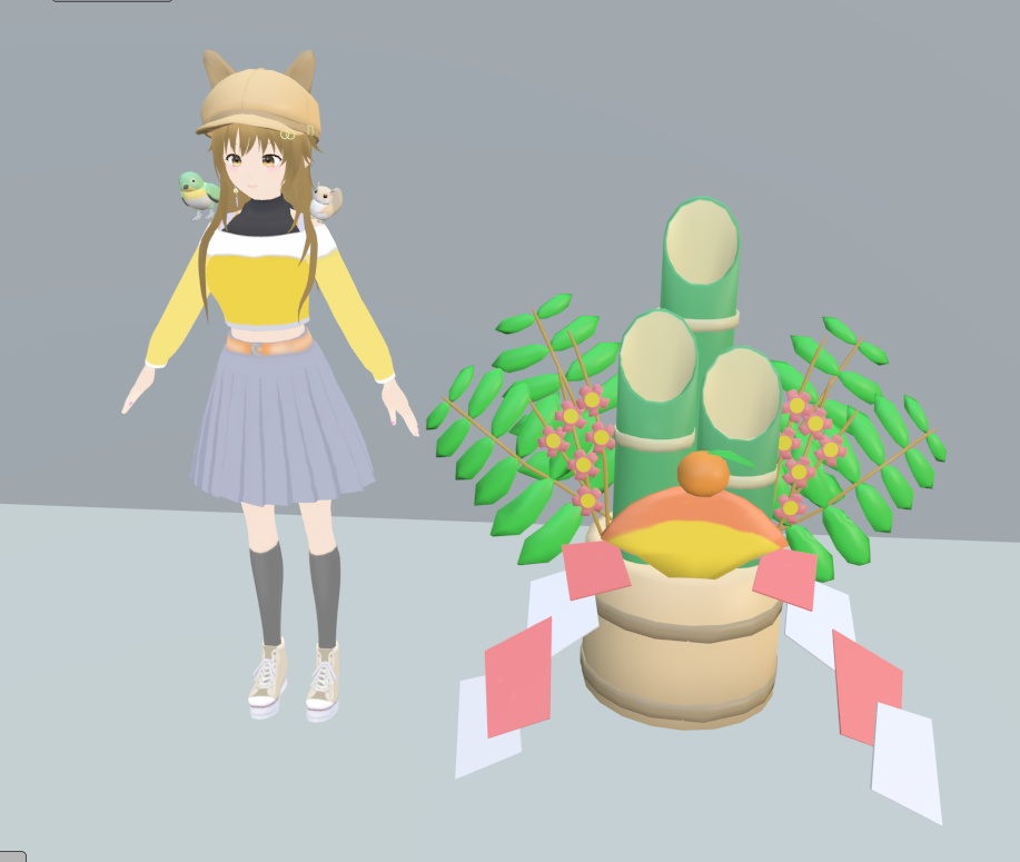 【VRChat】門松【3Dモデル】