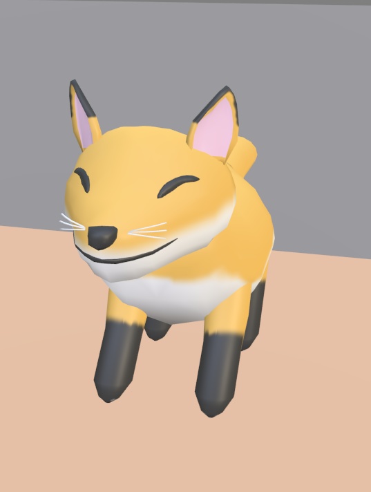 【VRChat】キツネ【3Dモデル】