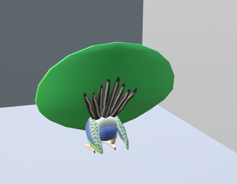 【VRChat】クジャク(羽を広げている状態)【3Dモデル】