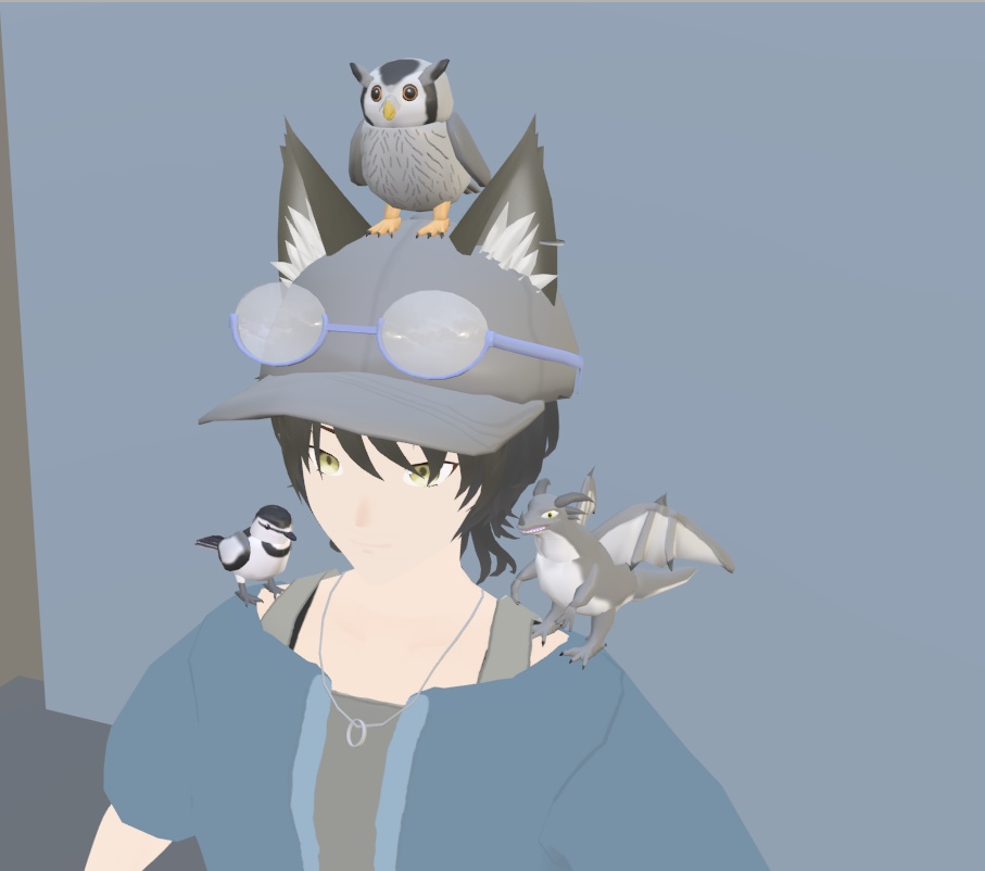 【VRChat】アフリカオオコノハズク【3Dモデル】