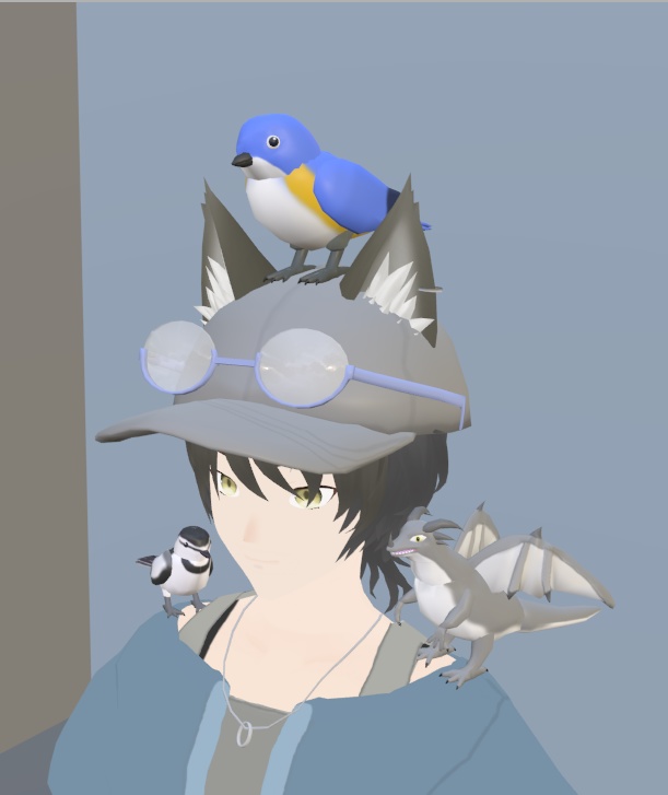 【VRChat】ルリビタキ【3Dモデル】