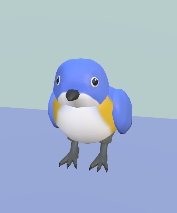 【VRChat】ルリビタキ【3Dモデル】