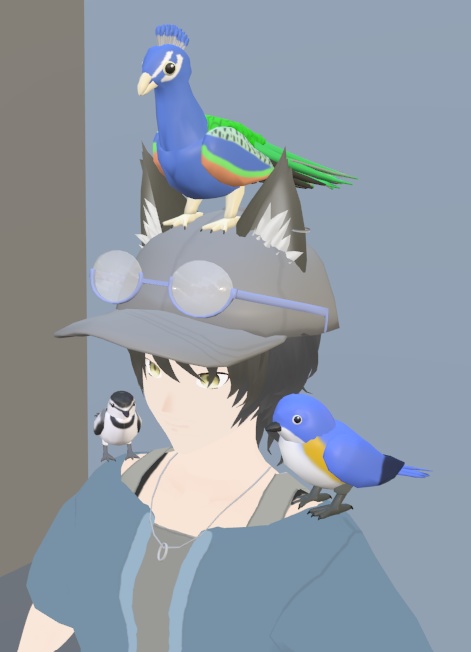 【VRChat】クジャク(通常)【3Dモデル】