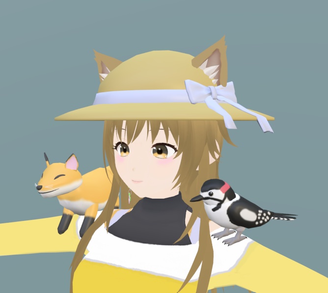 【VRChat】アカゲラ(キツツキ)【3Dモデル】_98_