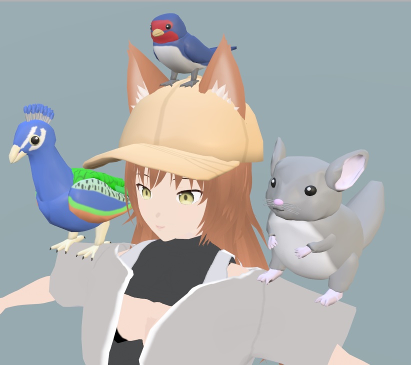 【VRChat】チンチラ【3Dモデル】_102_
