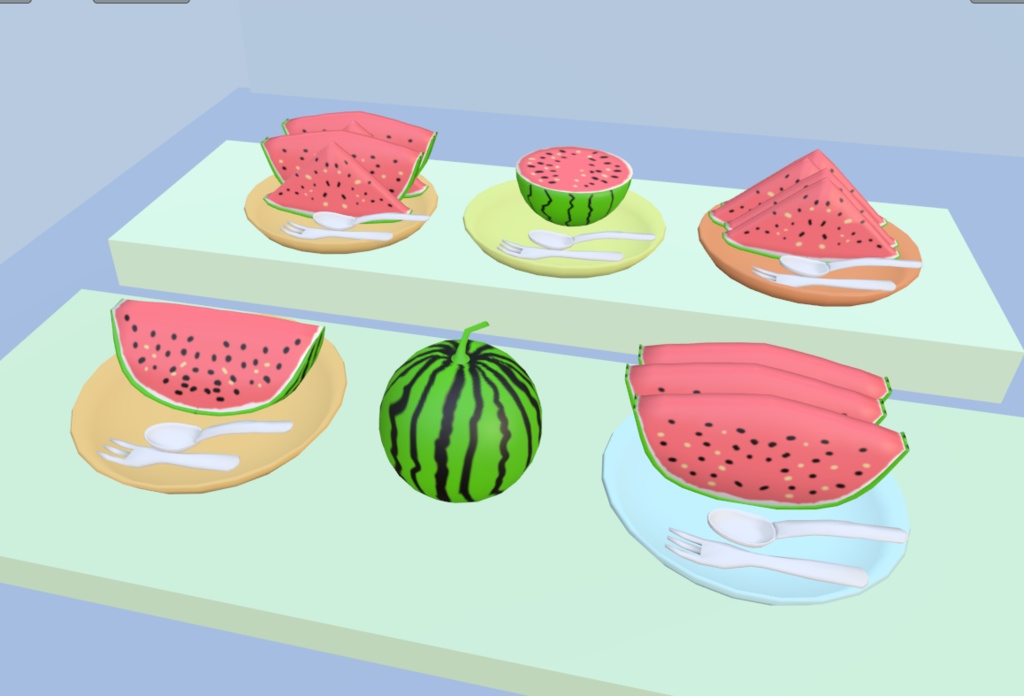 【VRChat】スイカ【3Dモデル】_103_