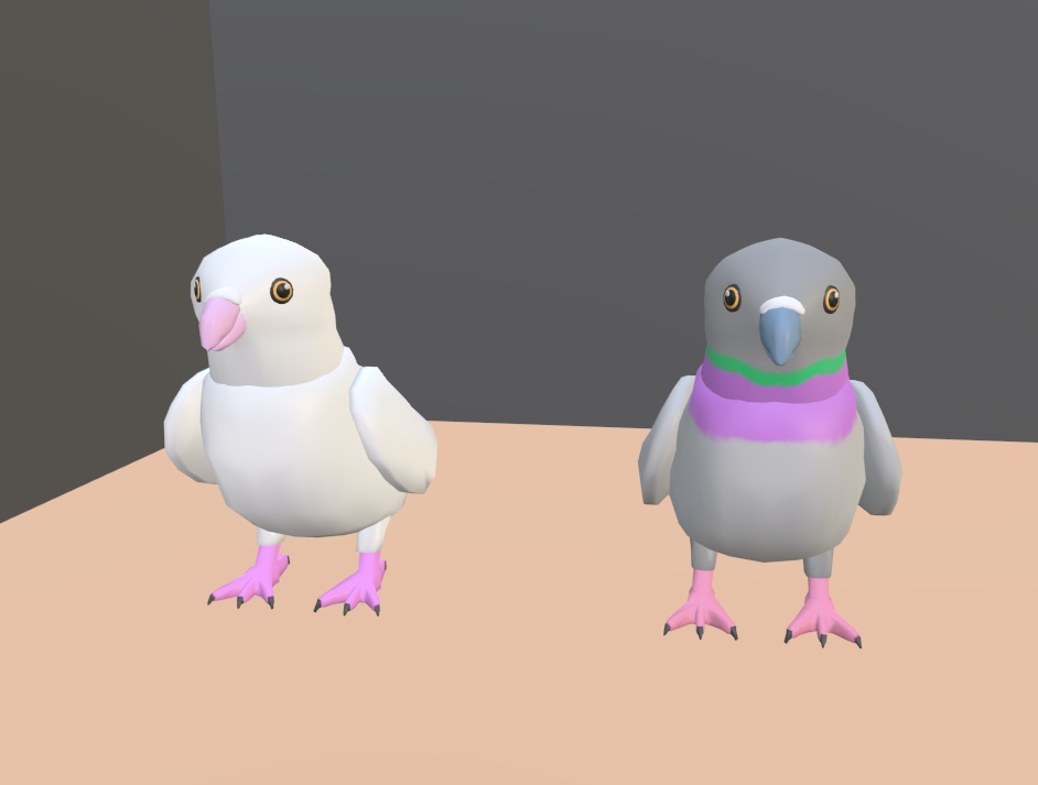 【VRChat】ハト(鳩)【3Dモデル】Vo._107_