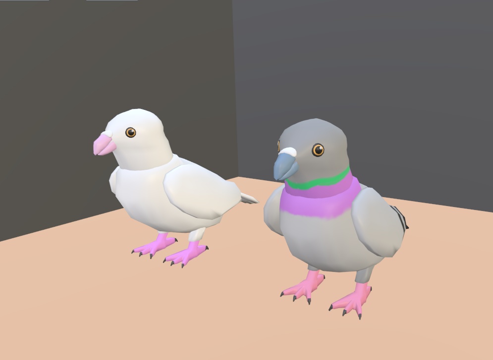 【VRChat】ハト(鳩)【3Dモデル】Vo._107_
