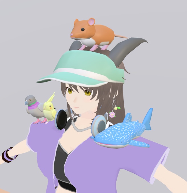 【VRChat】カヤネズミ【3Dモデル】Vo._108_