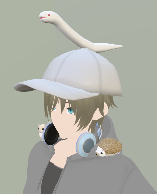 【VRChat】白ヘビ 【3Dモデル】Vo._110_