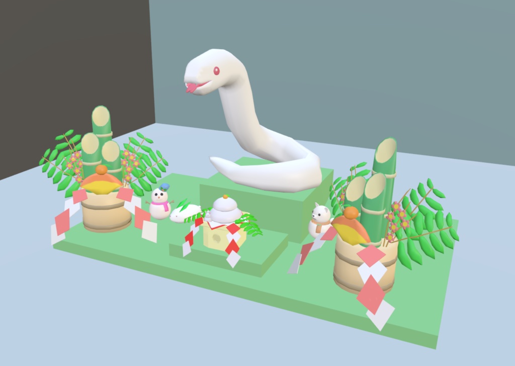 【VRChat】白ヘビ 【3Dモデル】Vo._110_