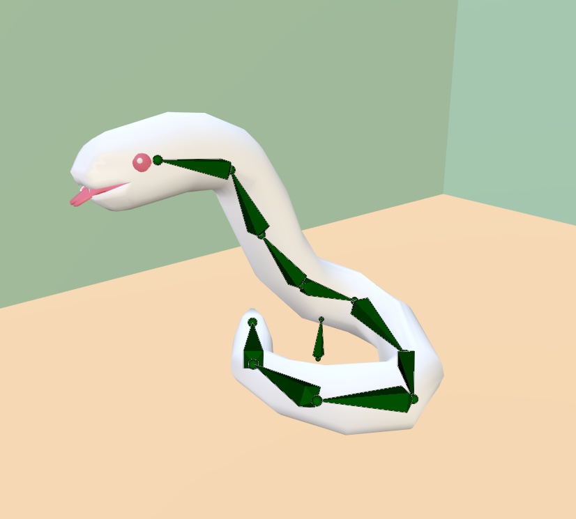 【VRChat】白ヘビ 【3Dモデル】Vo._110_