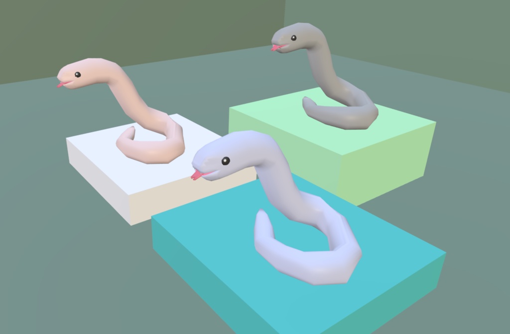 【VRChat】ヘビ 【3Dモデル】Vo._111_