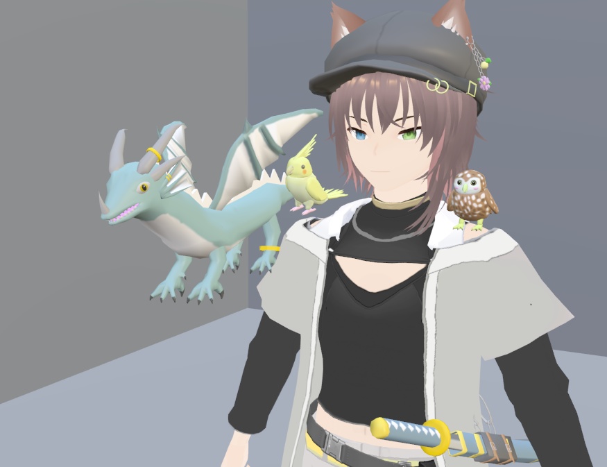 【VRoid製 アバター】カゲツ【3Dモデル】Vo._113_