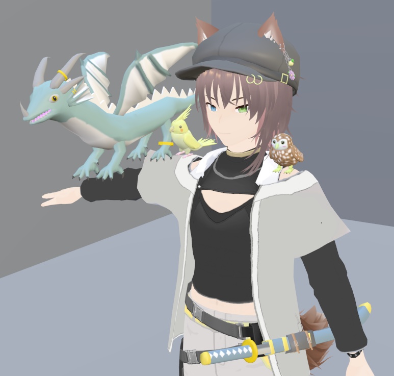 【VRoid製 アバター】カゲツ【3Dモデル】Vo._113_