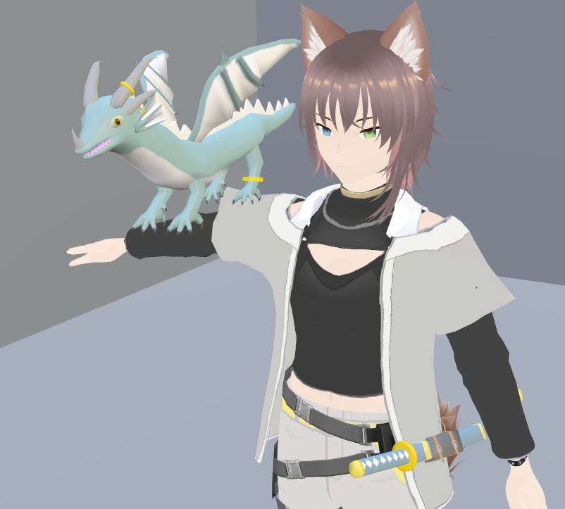 【VRoid製 アバター】カゲツ【3Dモデル】Vo._113_