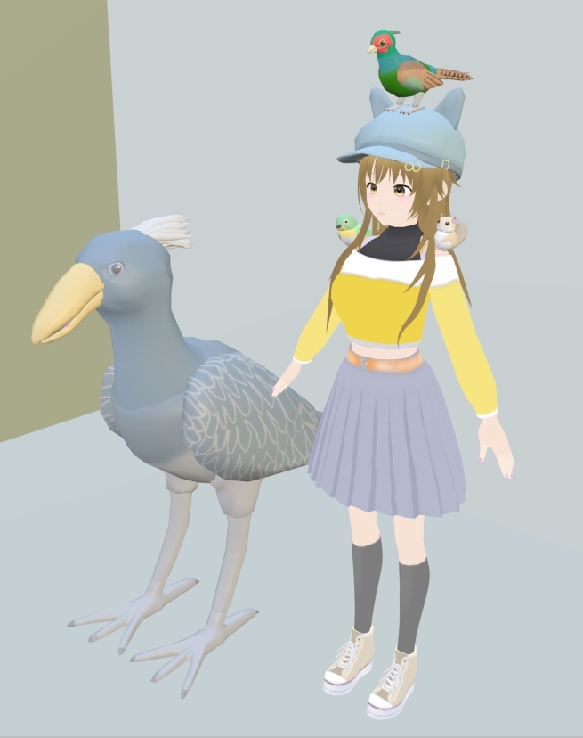 【VRChat】ハシビロコウ【3Dモデル】Vo._116_