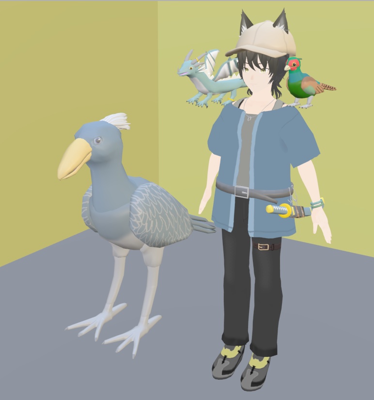 【VRChat】ハシビロコウ【3Dモデル】Vo._116_