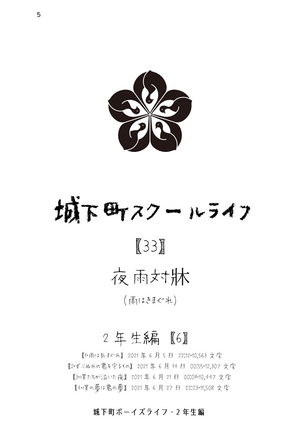 城下町ボーイズライフ2年生編【総集編(1)+(2)】(再々々版セット)