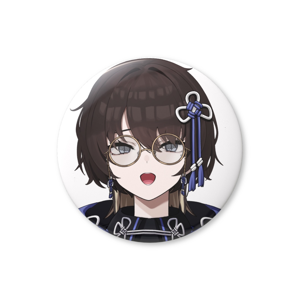 【常設】紐蓮ニマ缶バッジ（眼鏡Ver.）
