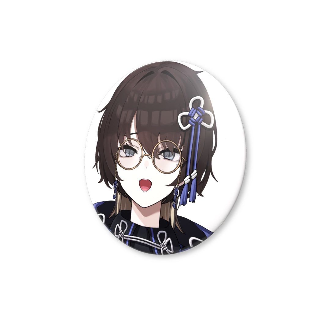 【常設】紐蓮ニマ缶バッジ(眼鏡Ver.)