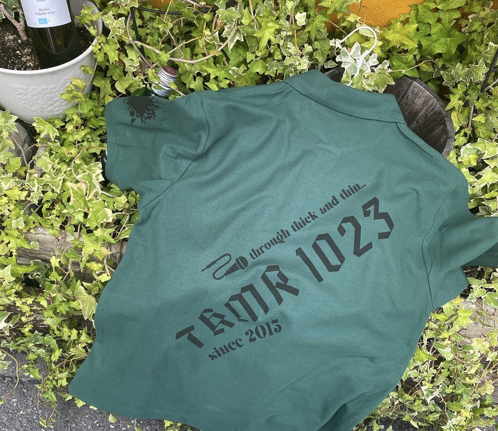 イニシャルワッペン付（有無の選択可） ポロシャツ GREEN【Lサイズ】