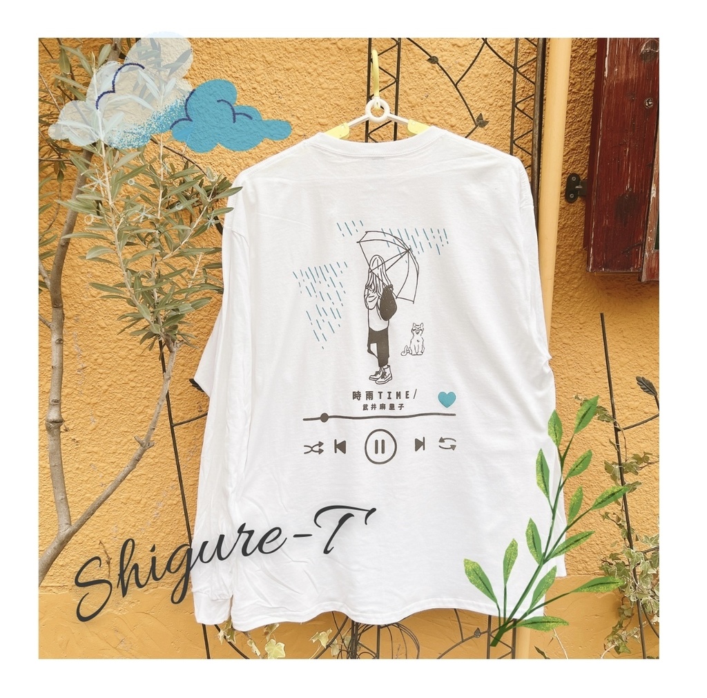 【Mサイズ】時雨TIME☔︎ロングTシャツ WHITE