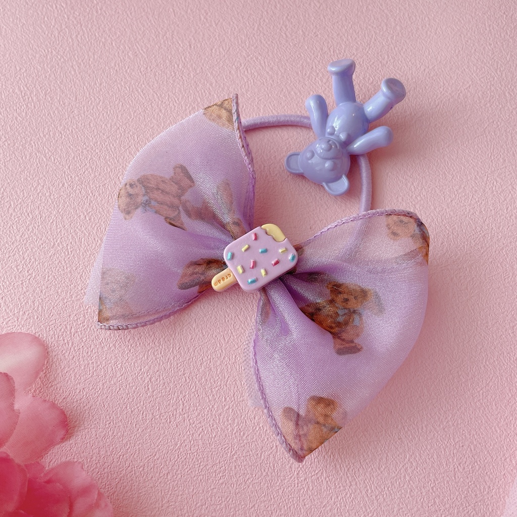 食いしん坊くまちゃん アイスの ヘアゴム