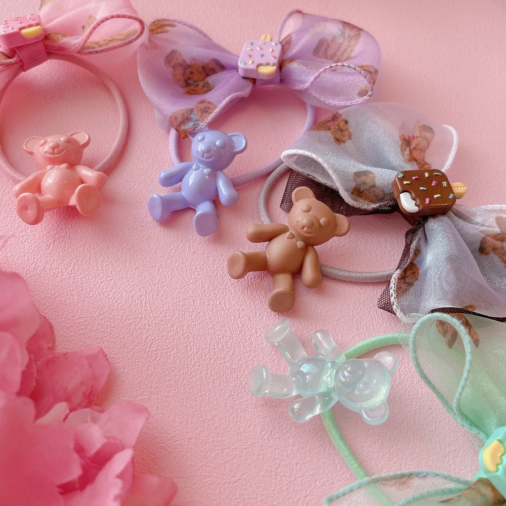 食いしん坊くまちゃん アイスの ヘアゴム