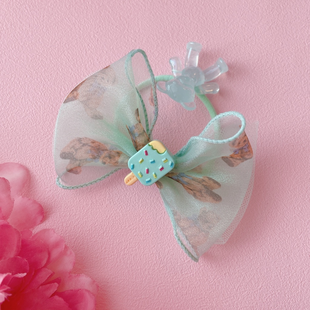 食いしん坊くまちゃん アイスの ヘアゴム