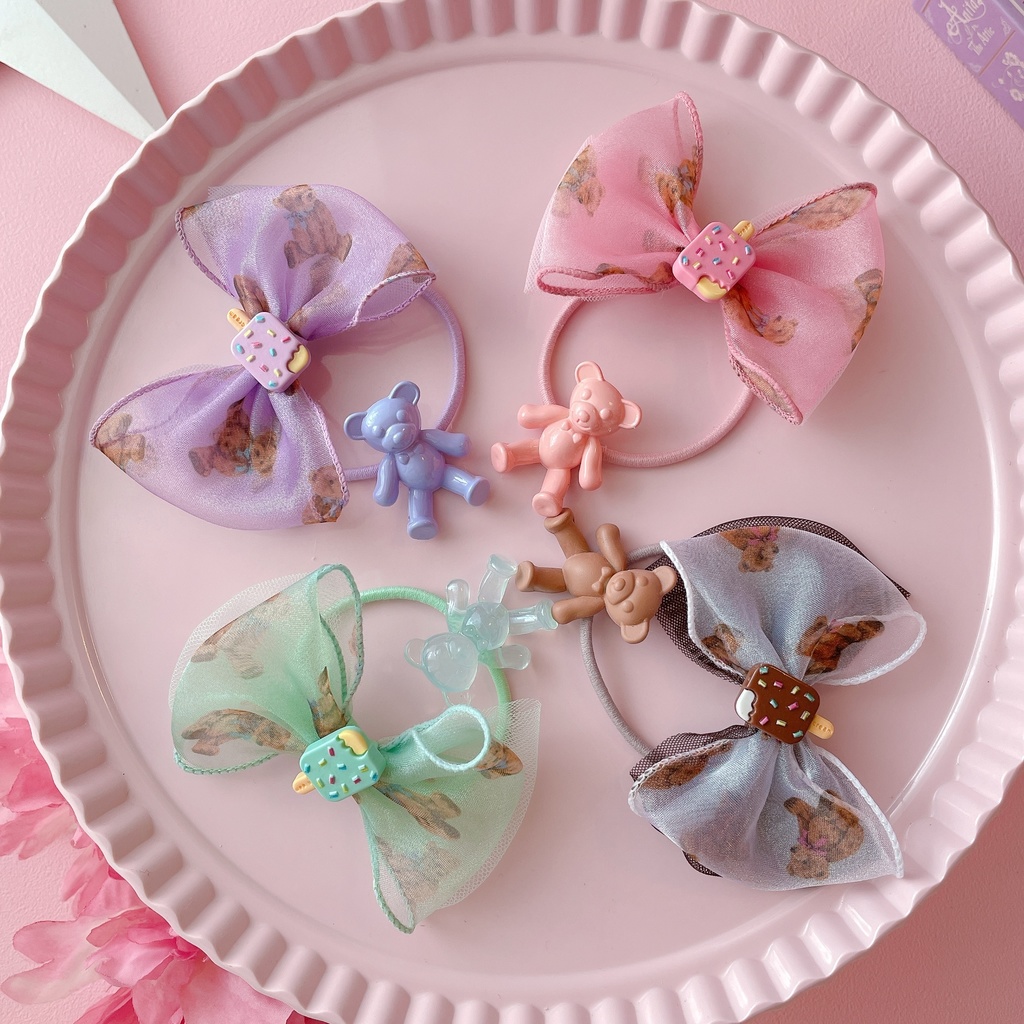 食いしん坊くまちゃん アイスの ヘアゴム