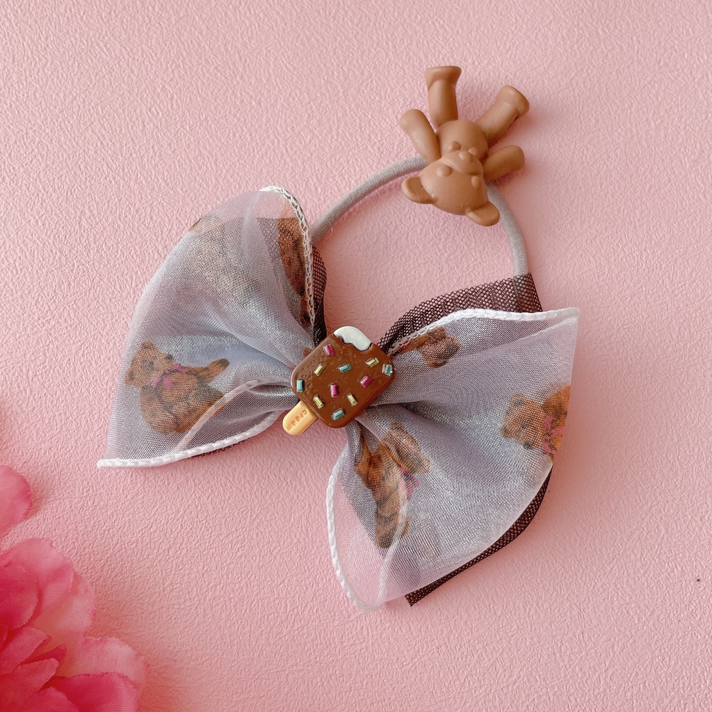 食いしん坊くまちゃん アイスの ヘアゴム