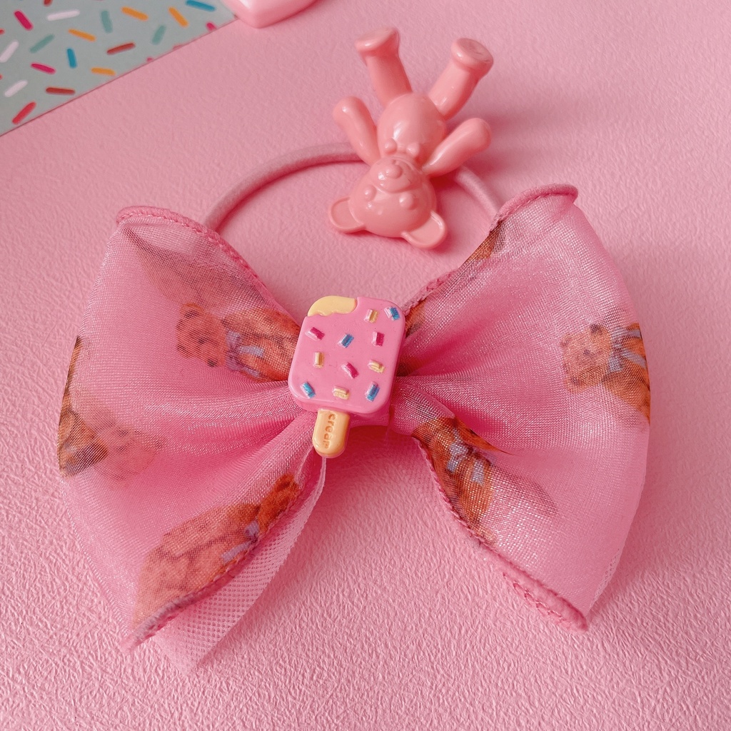 食いしん坊くまちゃん アイスの ヘアゴム