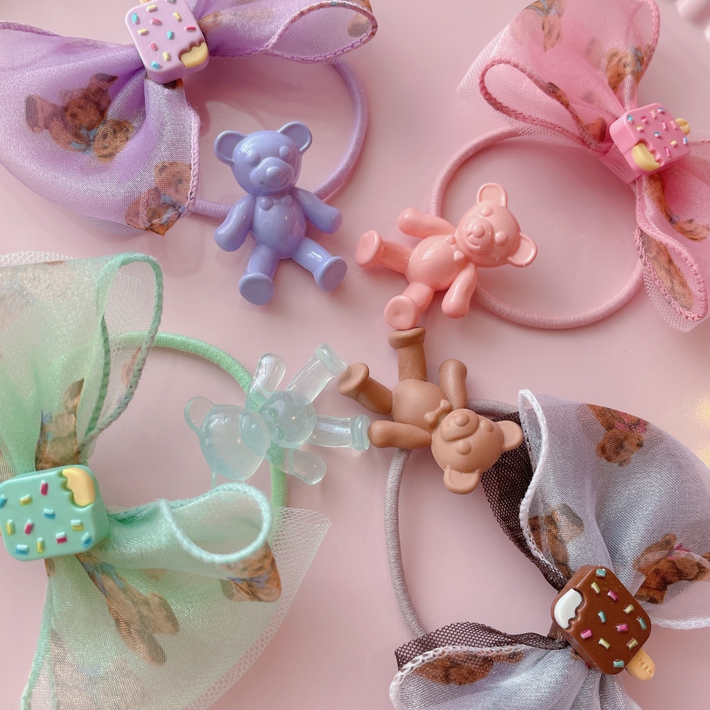 食いしん坊くまちゃん アイスの ヘアゴム