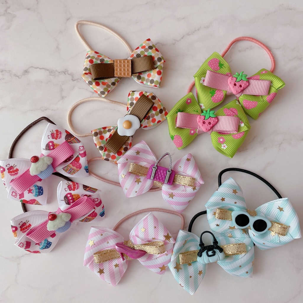 いちごが可愛いヘアゴム 2個セット