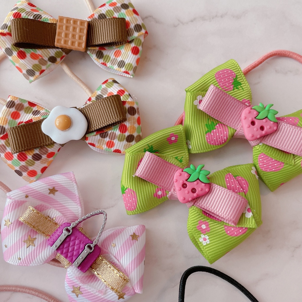 いちごが可愛いヘアゴム 2個セット