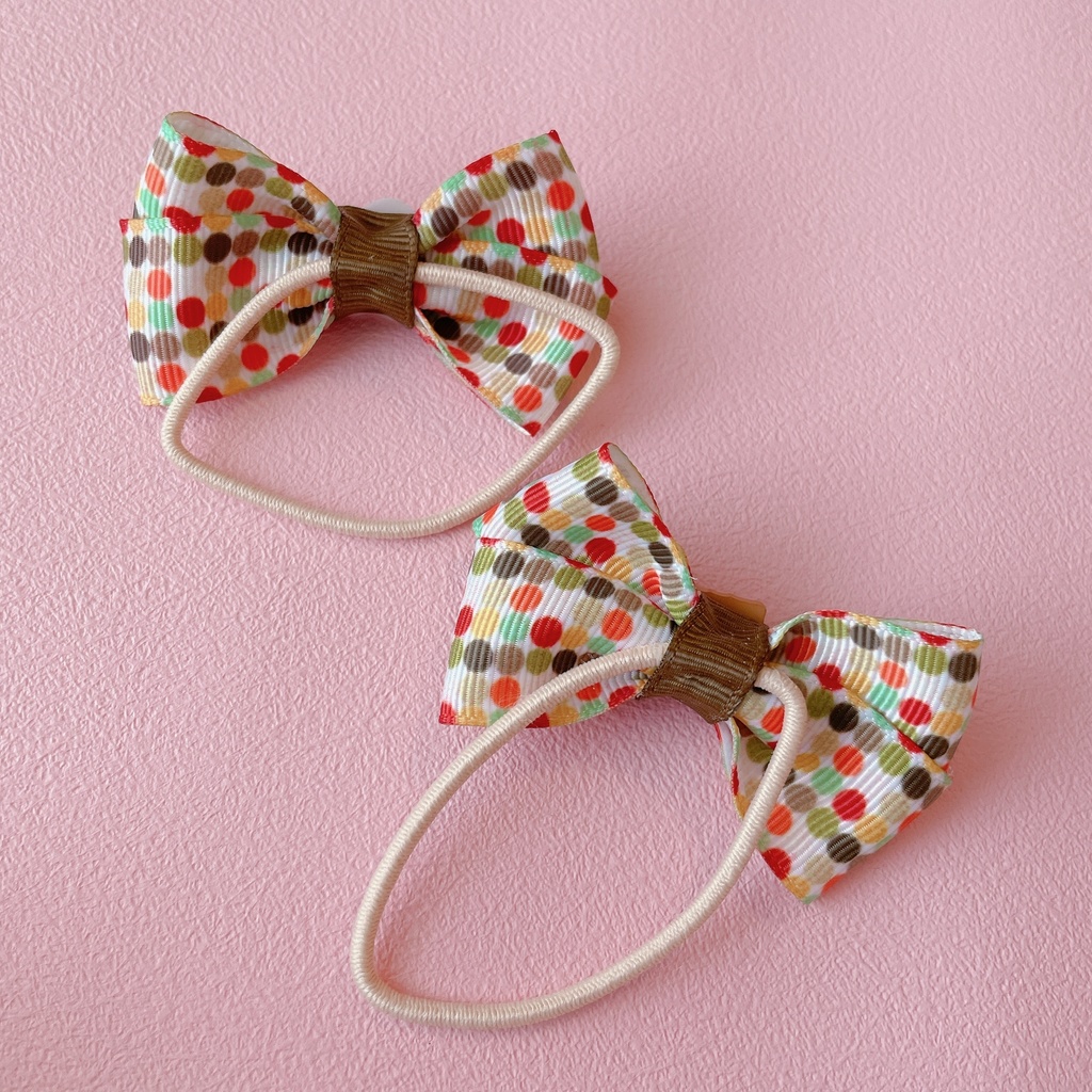 目玉焼きとワッフルが可愛い ヘアゴム 2個セット