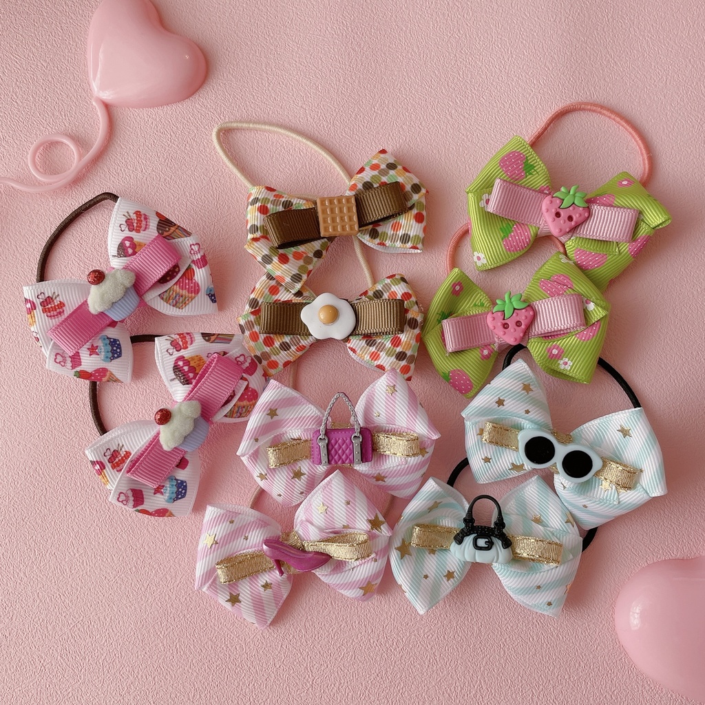 カップケーキが可愛い ヘアゴム 2個セット