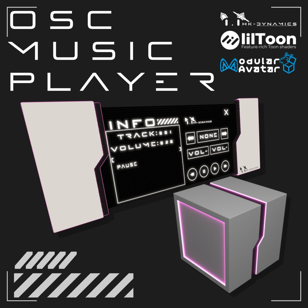 【OSC音楽プレイヤー - MA設定済み】OSCMusicPlayer