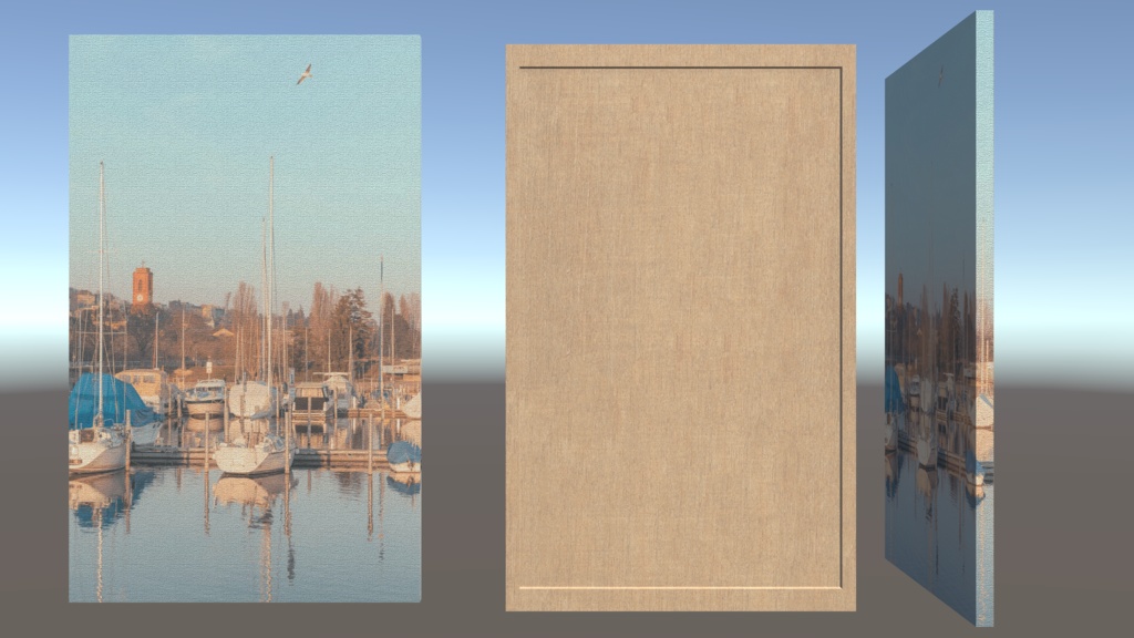 【3Dモデル】キャンバスアートパネル