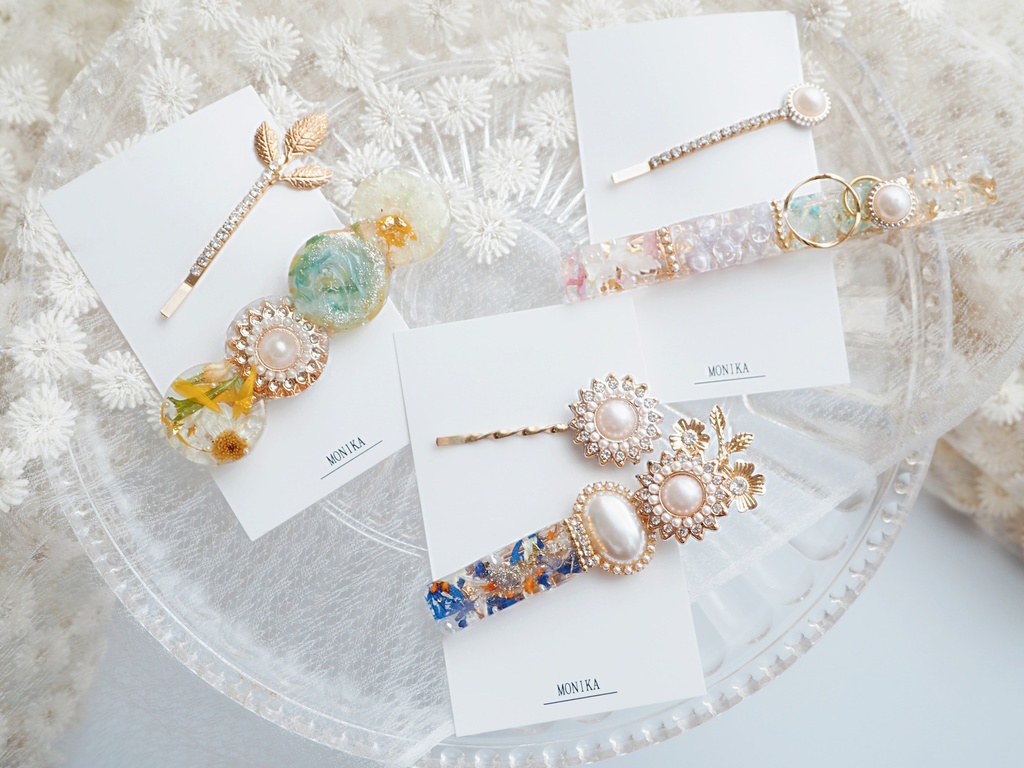 モチーフヘアクリップ+ヘアピン