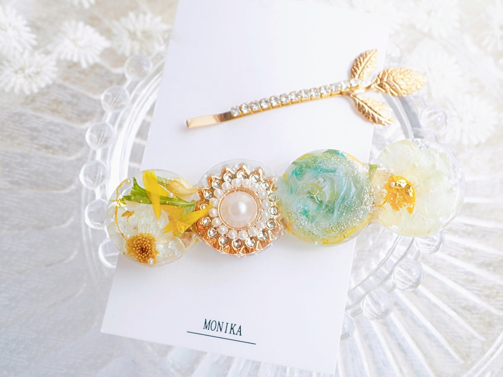 モチーフヘアクリップ+ヘアピン